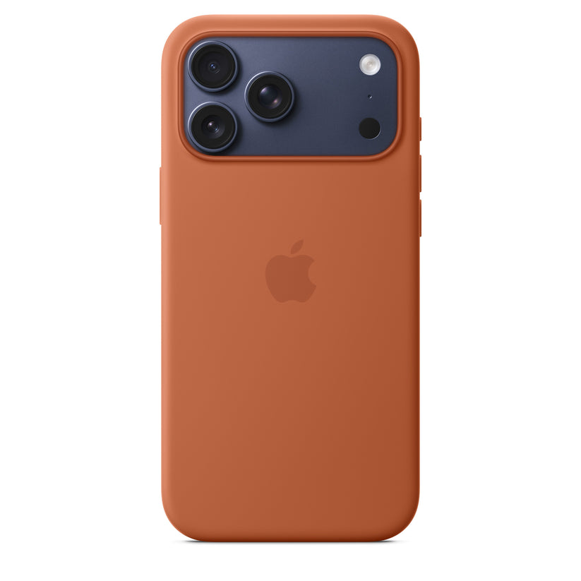 Funda de silicón con MagSafe para el iPhone 17 Pro Max – Color terracota