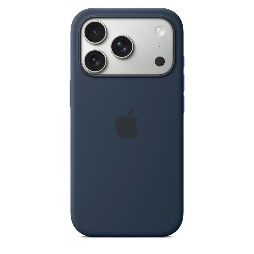 Funda de silicón con MagSafe para el iPhone 17 Pro – Color medianoche