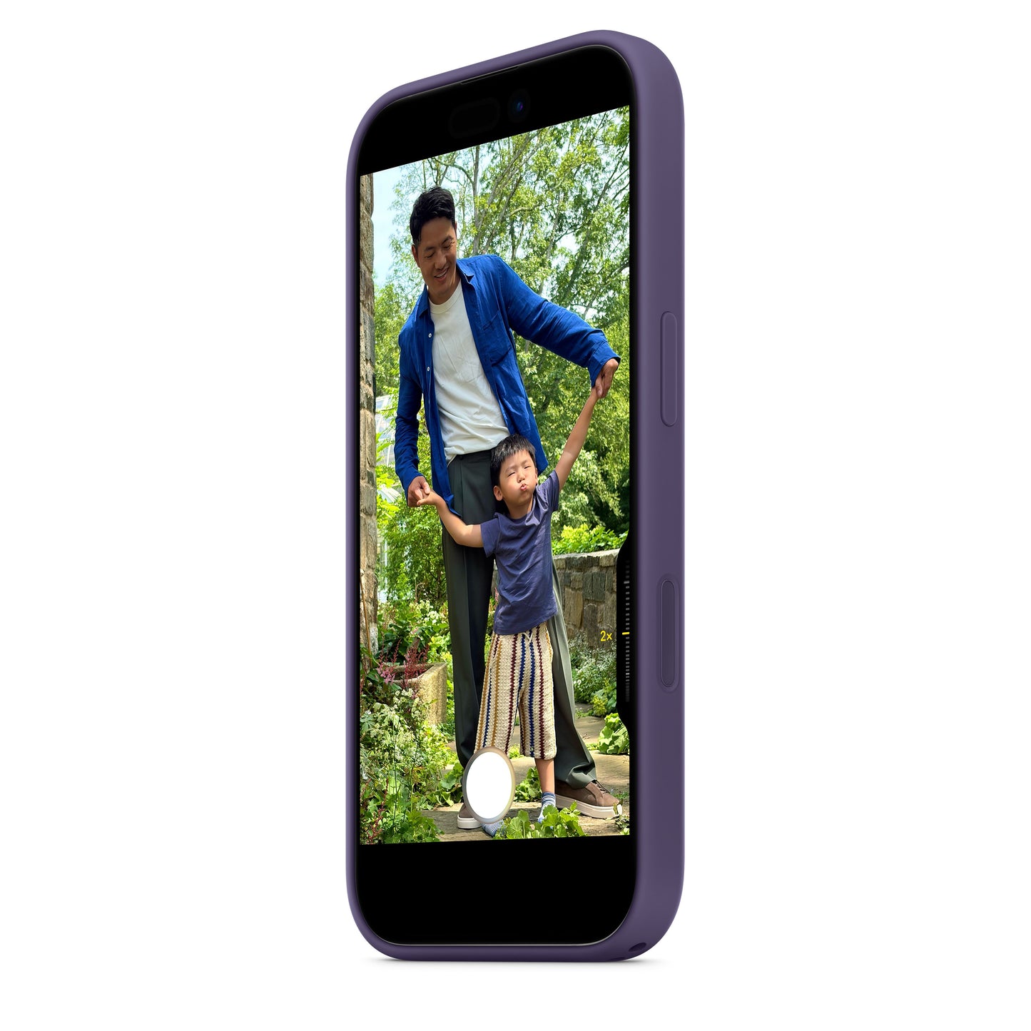 Funda de silicón con MagSafe para el iPhone 17 – Morado niebla