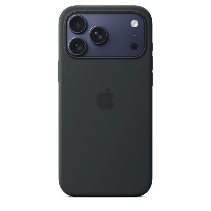 Funda de silicón con MagSafe para el iPhone 17 Pro Max – Negro