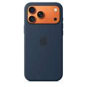 Funda de silicón con MagSafe para el iPhone 17 Pro Max – Color medianoche