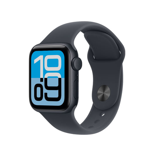 Apple Watch SE 3 GPS • Caja de aluminio color medianoche de 40 mm • Correa deportiva color medianoche - M/L