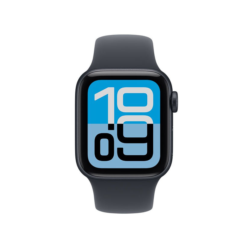 Apple Watch SE 3 GPS • Caja de aluminio color medianoche de 44 mm • Correa deportiva color medianoche - M/L