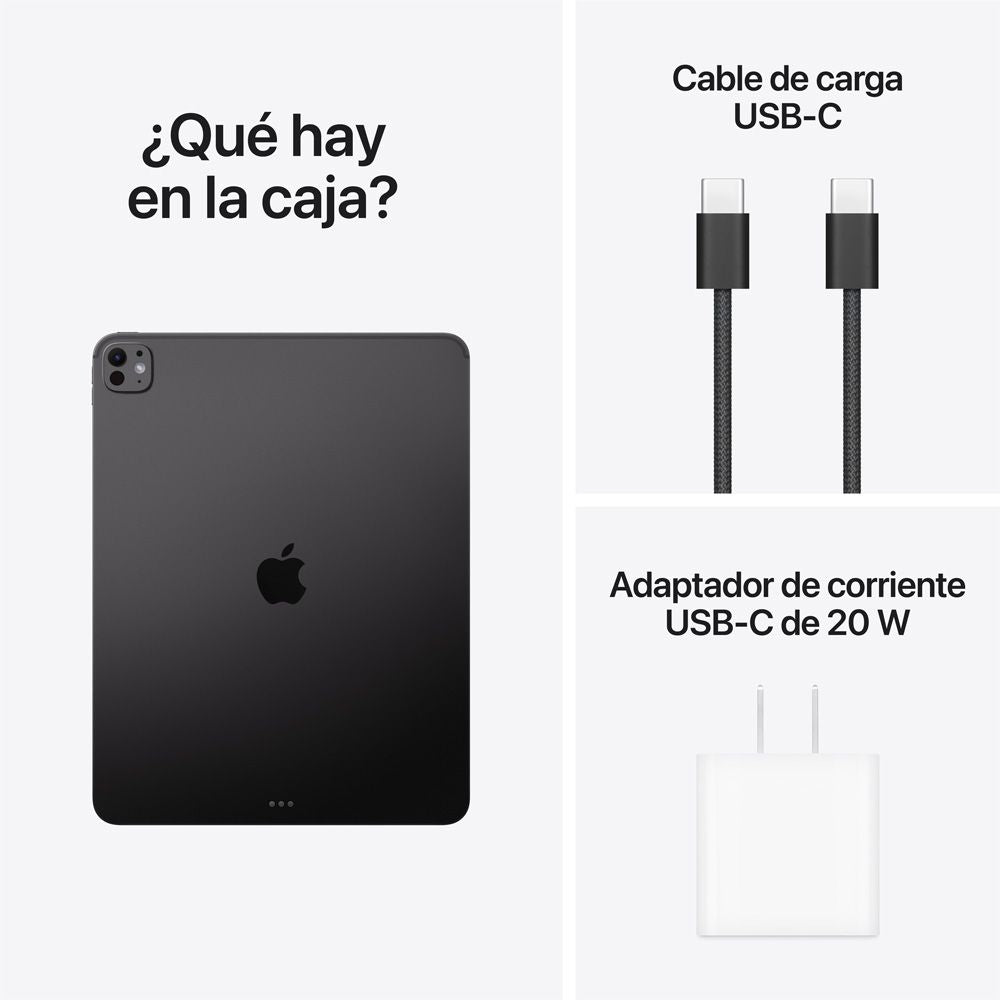 iPad Pro de 13 pulgadas Wi-Fi 1 TB Vidrio estándar - Negro