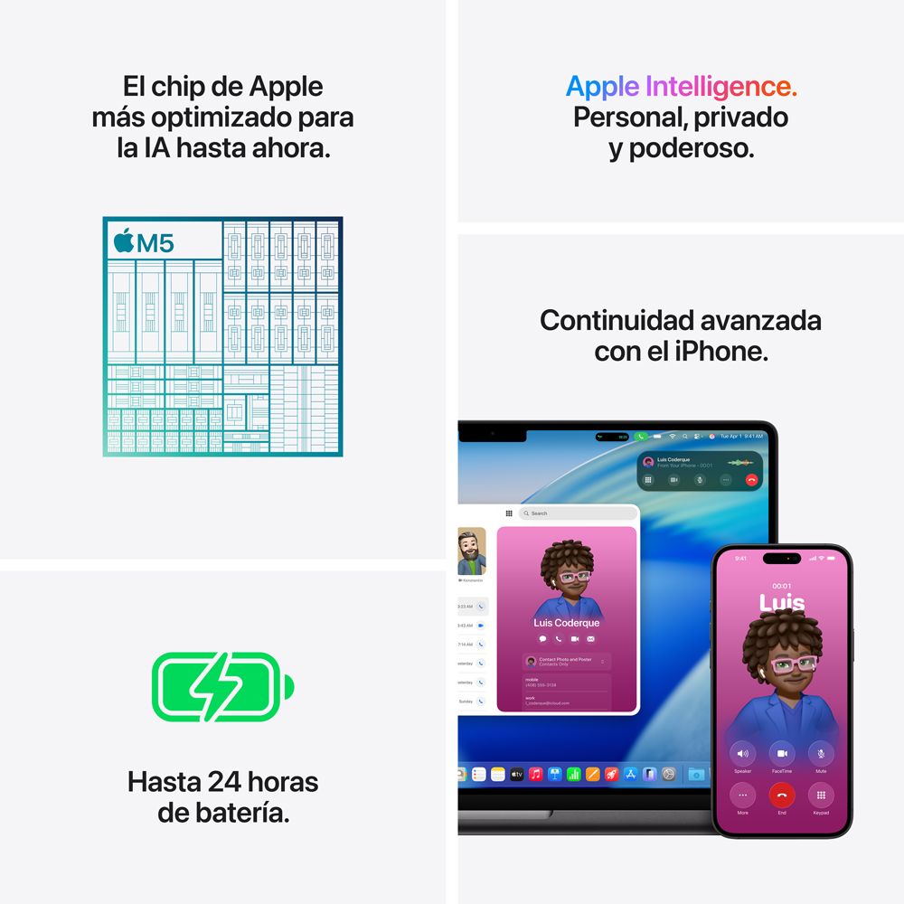 MacBook Pro de 14 pulgadas: Chip M5 de Apple con CPU de 10 núcleos