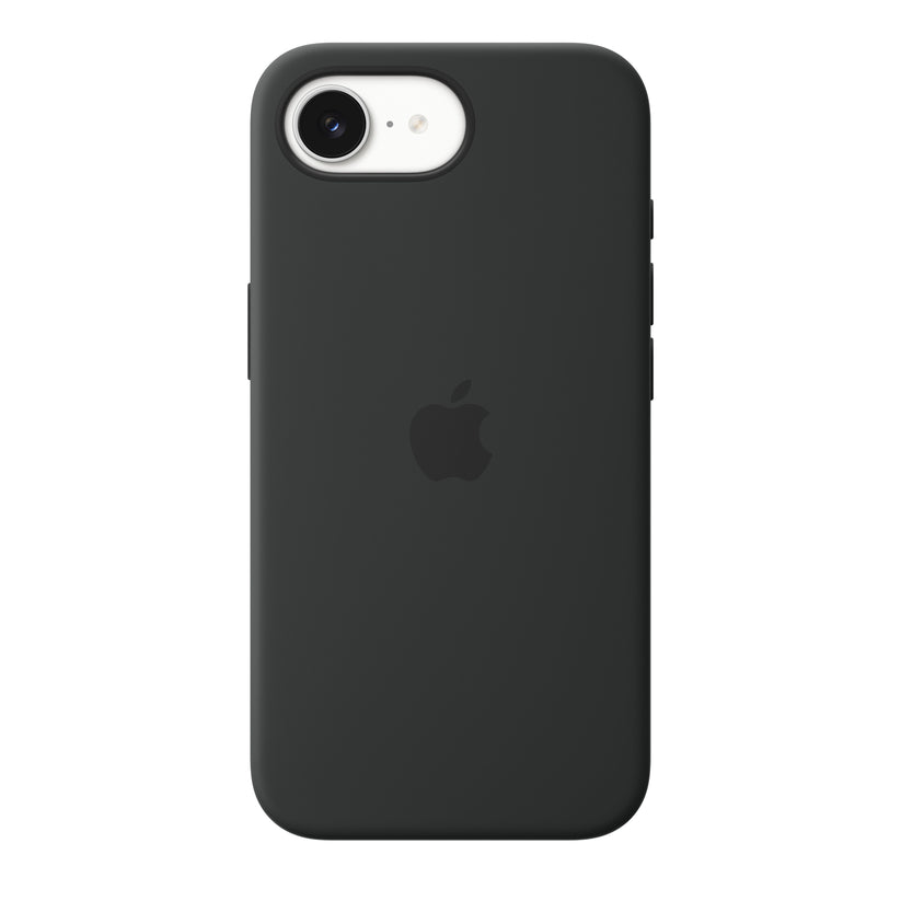 Funda de silicón con MagSafe para el iPhone 17e – Negro
