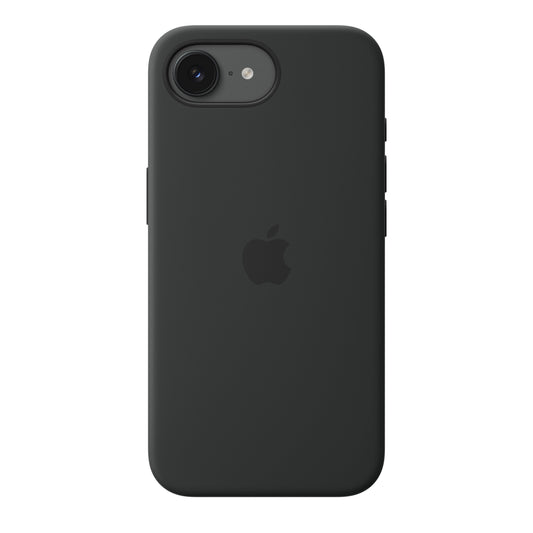Funda de silicón con MagSafe para el iPhone 17e – Negro