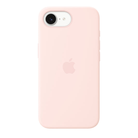Funda de silicón con MagSafe para el iPhone 17e – Rosa pálido