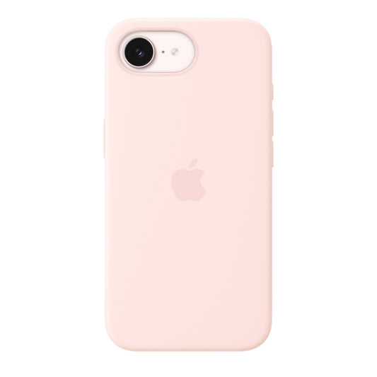 Funda de silicón con MagSafe para el iPhone 17e – Rosa pálido