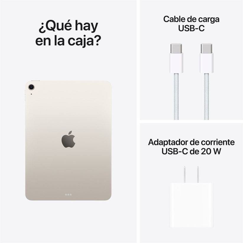 iPad Air de 11 pulgadas Wi-Fi 256 GB - Blanco estelar (M4)
