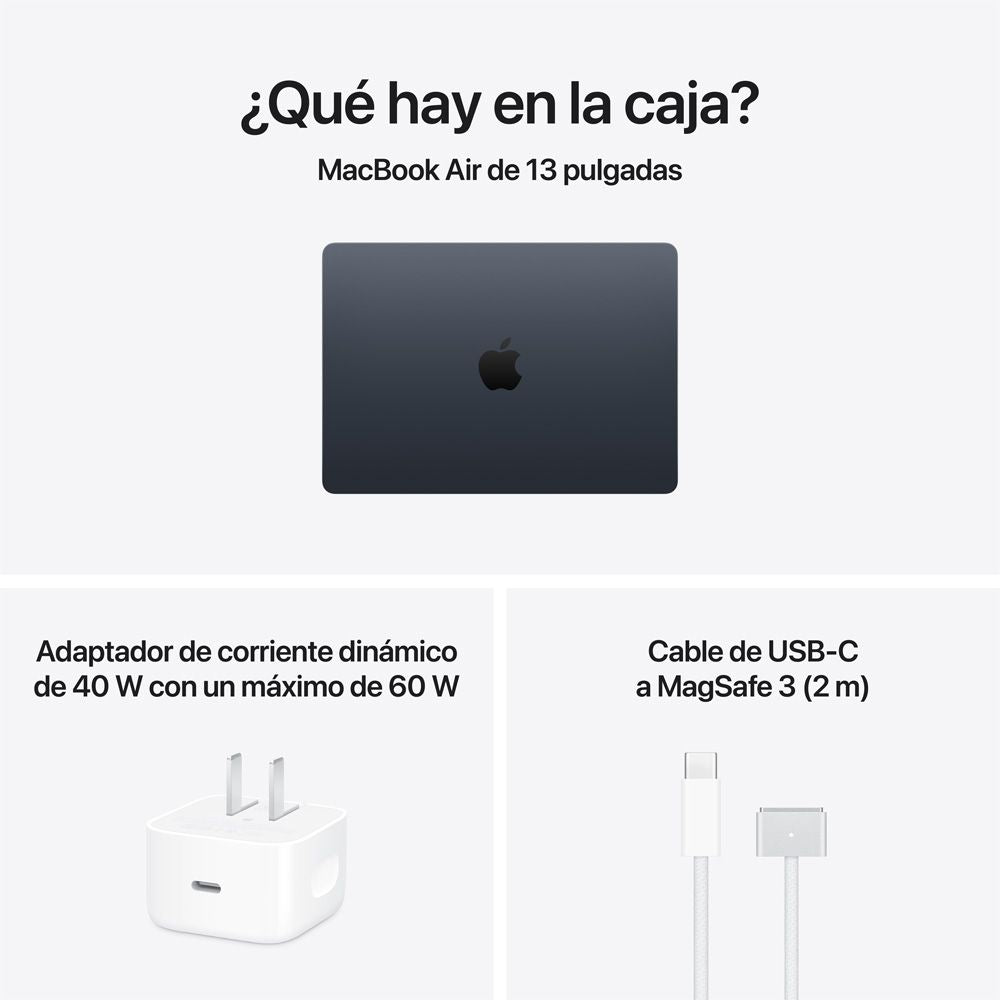 MacBook Air de 13 pulgadas: Chip M5 de Apple con CPU de 10 núcleos y GPU de 10 núcleos, 1 TB SSD - Azul medianoche