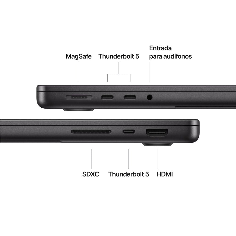 MacBook Pro de 14 pulgadas: Chip M5 Pro de Apple con CPU de 15