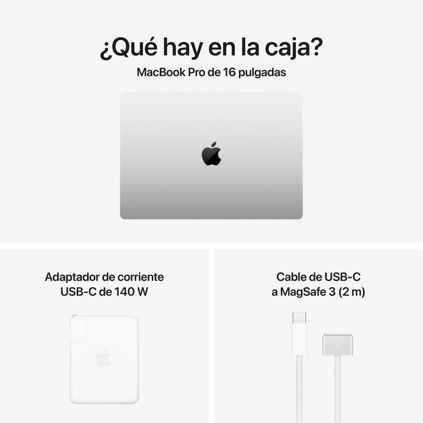 MacBook Pro de 16 pulgadas: Chip M5 Pro de Apple con CPU de 18 núcleos y GPU de 20 núcleos, 1 TB SSD - Color plata