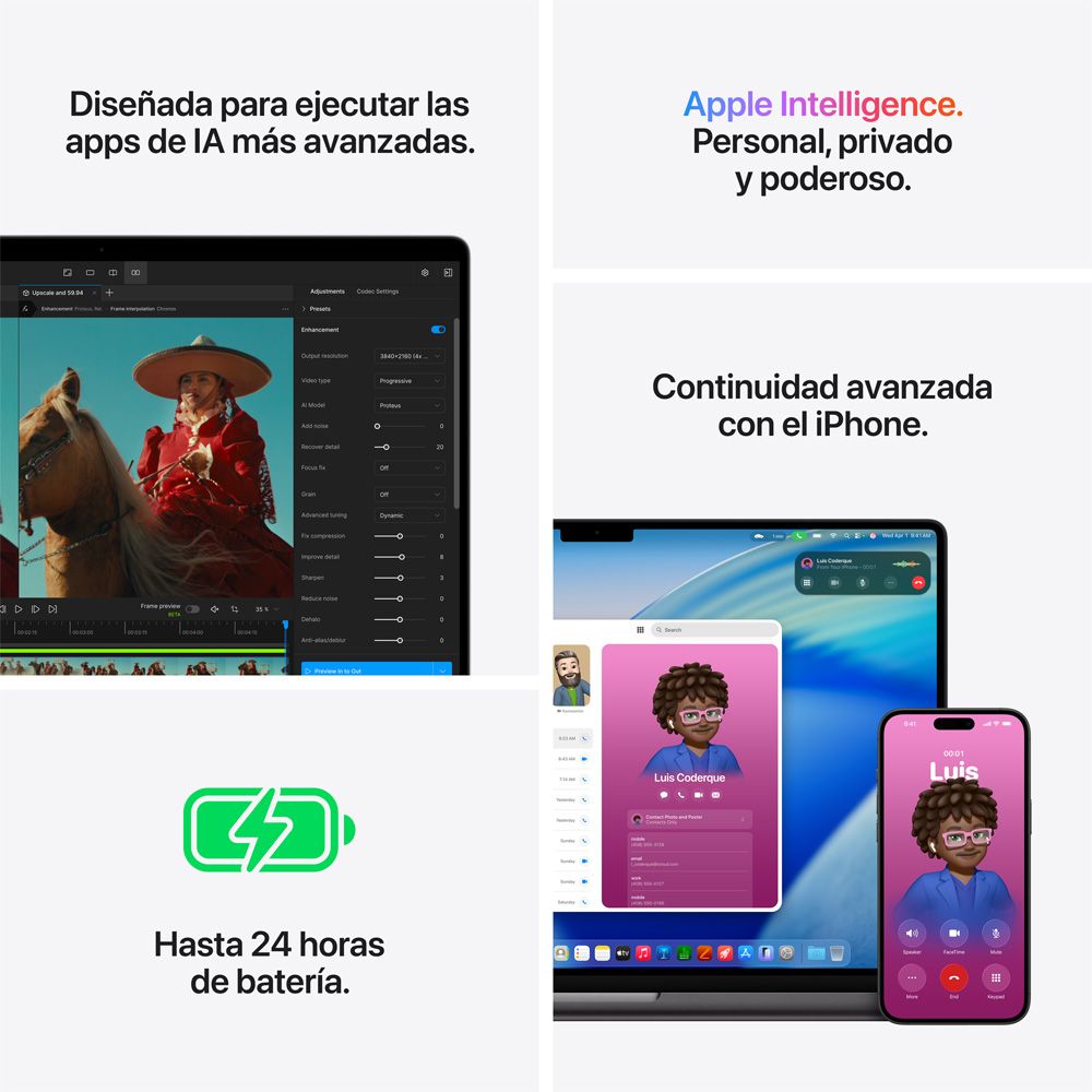 MacBook Pro de 16 pulgadas: Chip M5 Pro de Apple con CPU de 18 núcleos y GPU de 20 núcleos, 1 TB SSD - Color plata