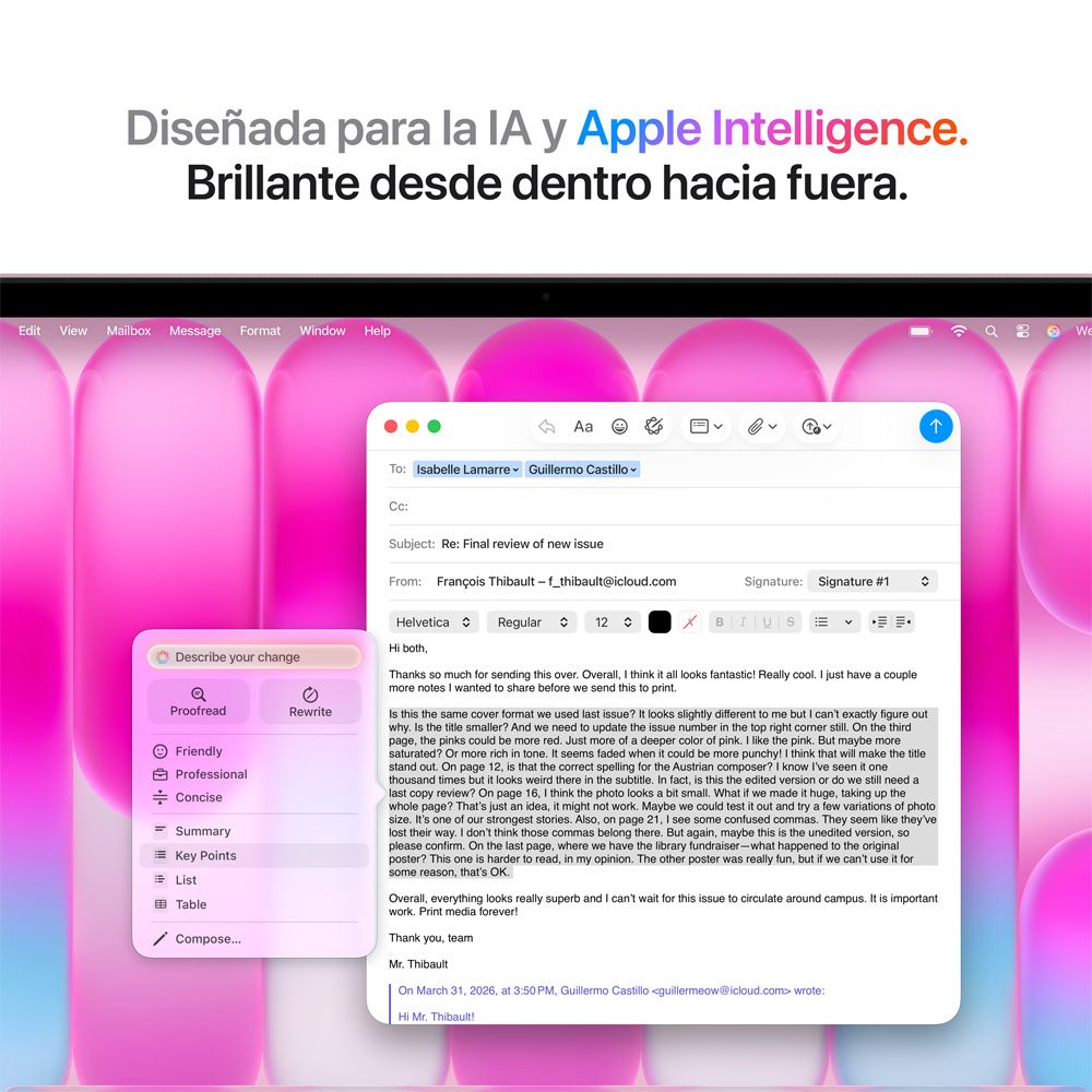 MacBook Neo de 13 pulgadas: Chip A18 Pro de Apple con CPU de 6 núcleos y GPU de 5 núcleos, Magic Keyboard, 256 GB SSD - Rosa rubor