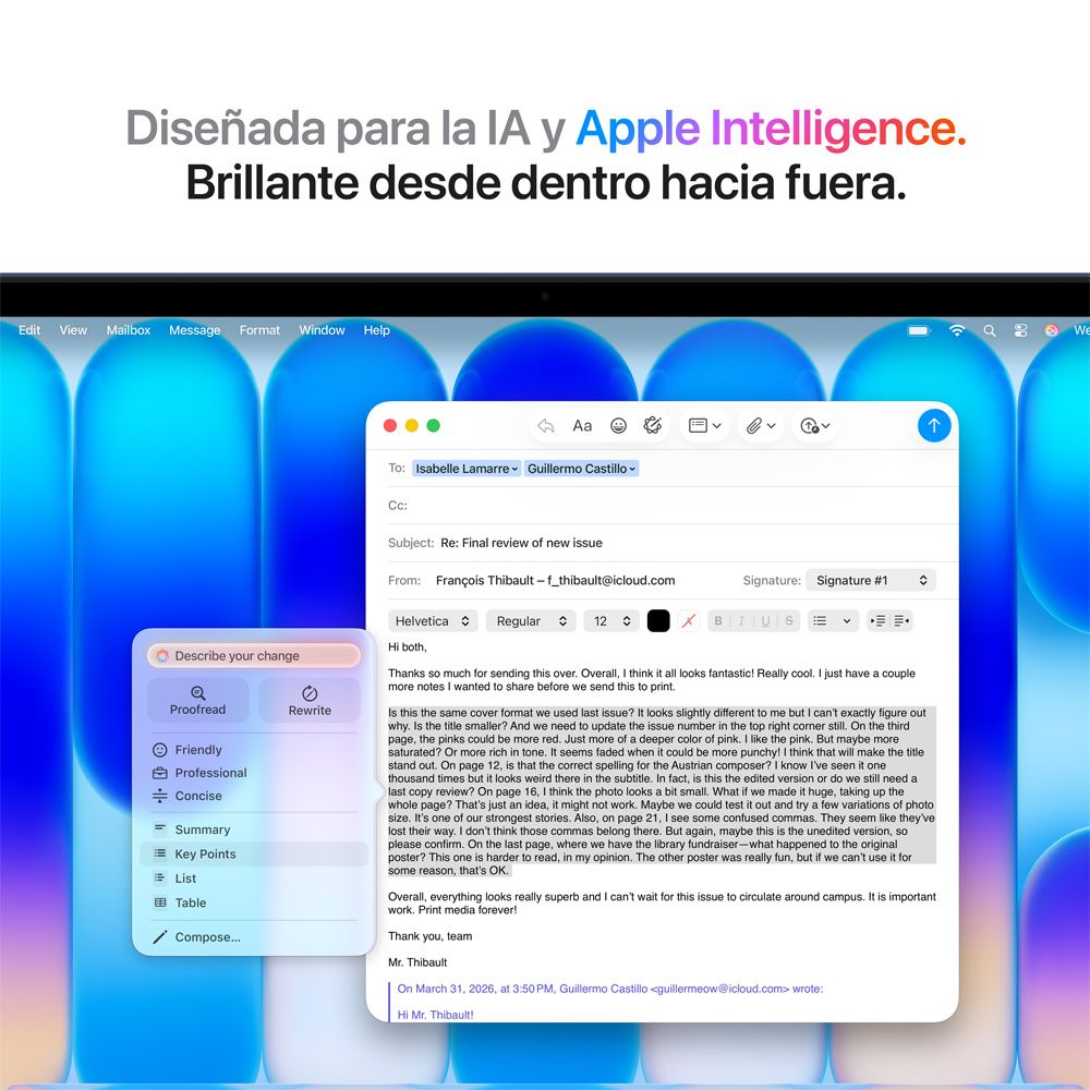 MacBook Neo de 13 pulgadas: Chip A18 Pro de Apple con CPU de 6 núcleos y GPU de 5 núcleos, Magic Keyboard, 256 GB SSD - Índigo