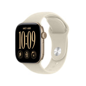 Apple Watch Series 12 GPS • Caja de aluminio color oro claro de 42 mm • Correa deportiva color arena – M/L