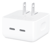 Adaptador de corriente compacto de 35 W con dos puertos USB-C