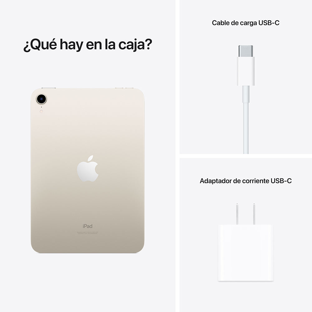 iPad mini Wi-Fi 64 GB - Blanco estrella (6.ª generación)