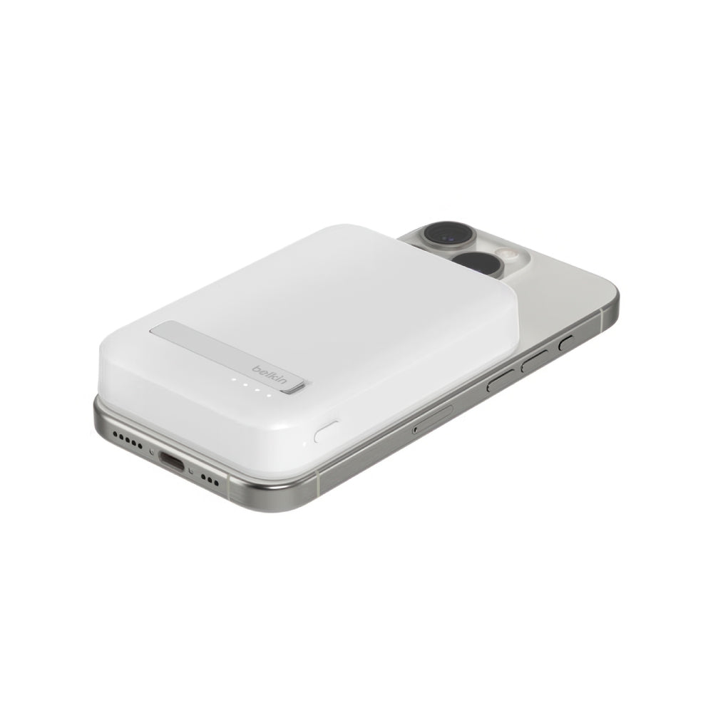 Batería Belkin 8,000mAh con Qi2 15W - Blanco