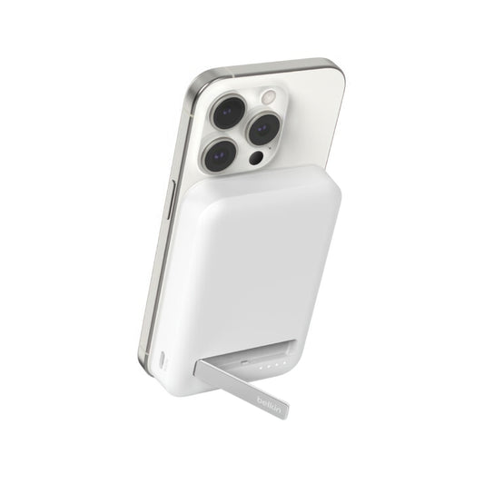Batería Belkin 8,000mAh con Qi2 15W - Blanco