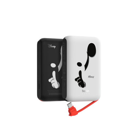 Batería Belkin 10,000mAh con cable integrado USB-C 20 W - Art Mickey