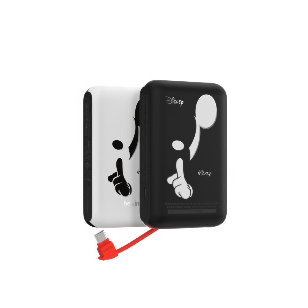 Batería Belkin 10,000mAh con cable integrado USB-C 20 W - Art Mickey