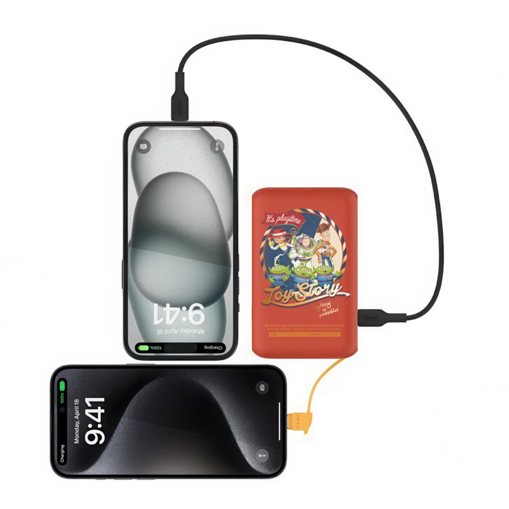 Batería Belkin 10,000mAh con cable integrado USB-C 20 W - Toy Story