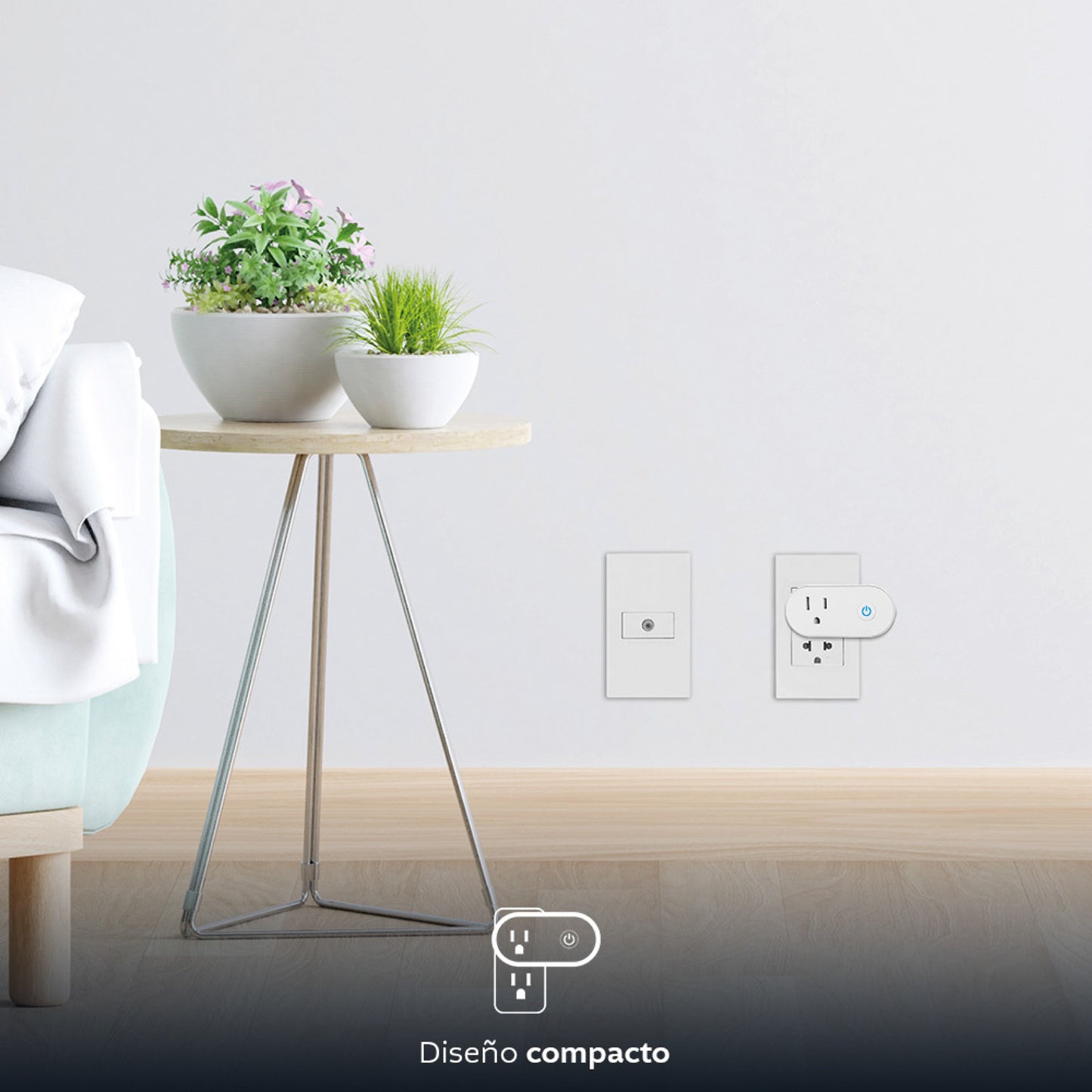 Tomacorriente inteligente Nexxt Wi-Fi asistente de voz / Matter