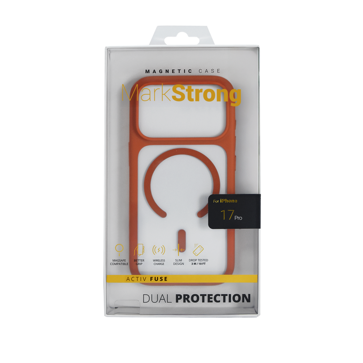Estuche Markstrong Activ Fuse con magsafe para iPhone 17 Pro - Naranja