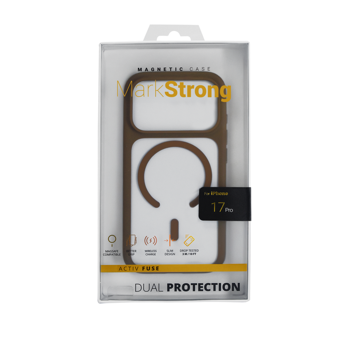 Estuche Markstrong Activ Fuse con magsafe para iPhone 17 Pro - Café