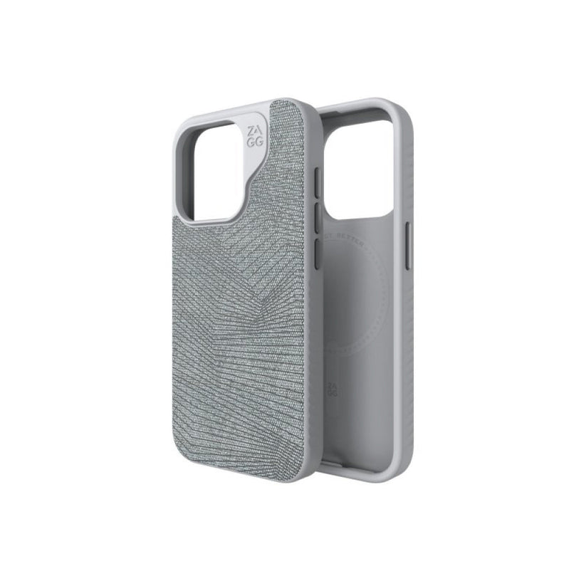 Estuche Zagg London con magsafe para iPhone 15 Pro - Gris