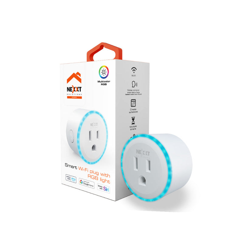 Tomacorriente inteligente Nexxt Wi-Fi asistente de voz / luz