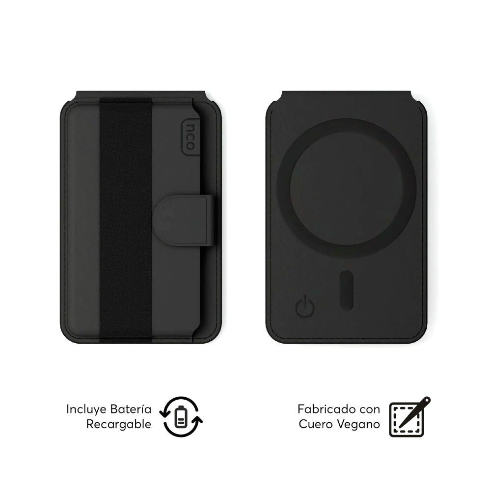 Wallet NCO compatible con Find My - Negro
