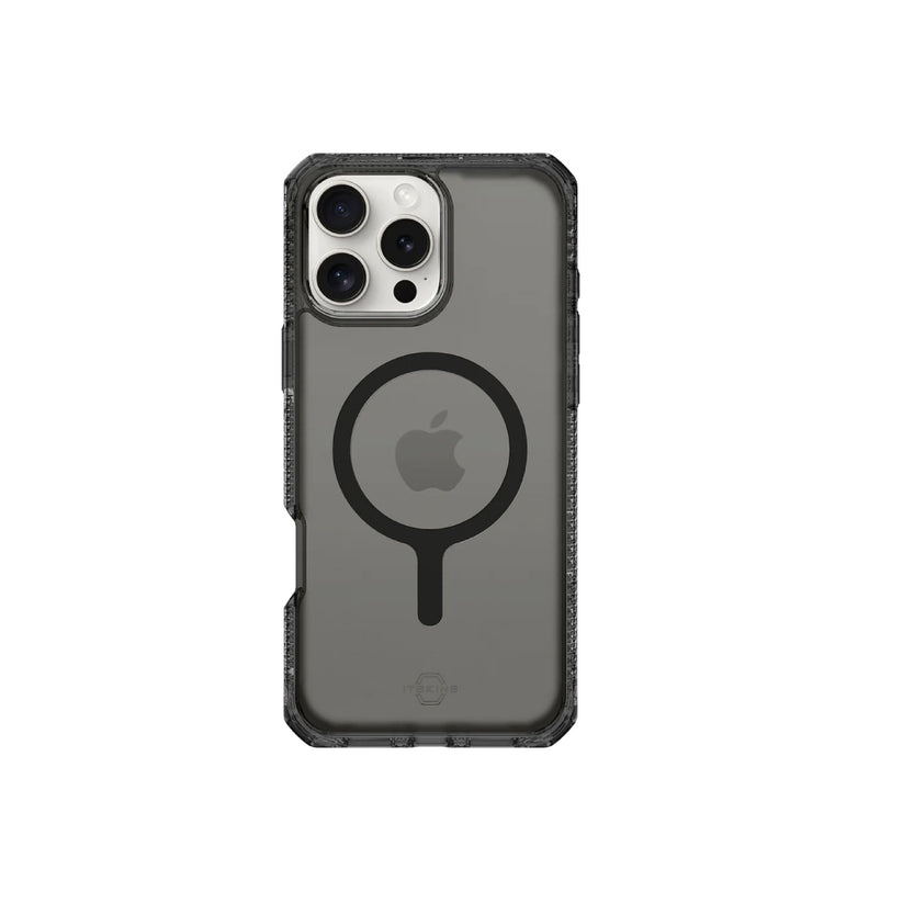 Estuche Itskins Hybrid Vapor con magsafe para iPhone 16 Pro - Gris