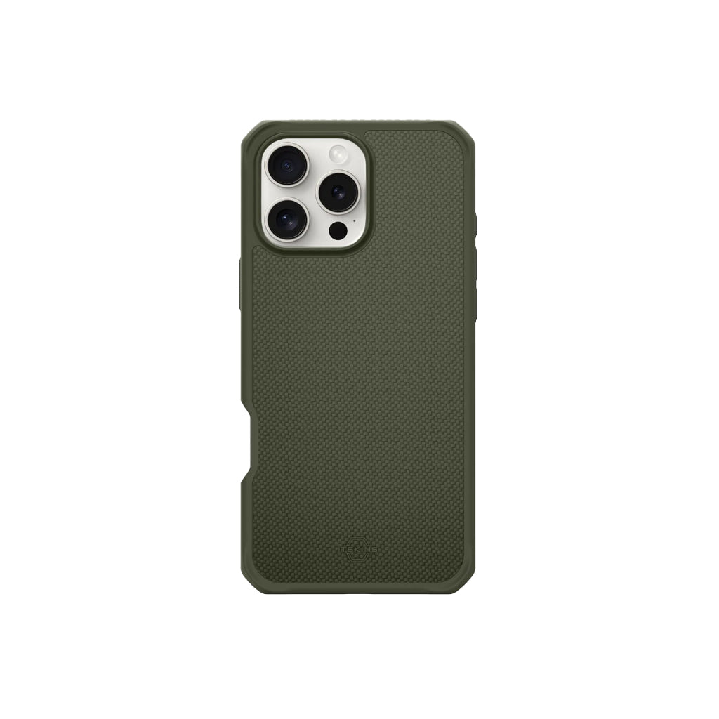 Estuche Itskins Ballistic Nylon con magsafe para iPhone 16 Pro Max - Verde