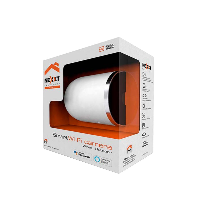 Cámara inteligente Nexxt O610 Wi-Fi con visión nocturna y resolución 2K para exteriores