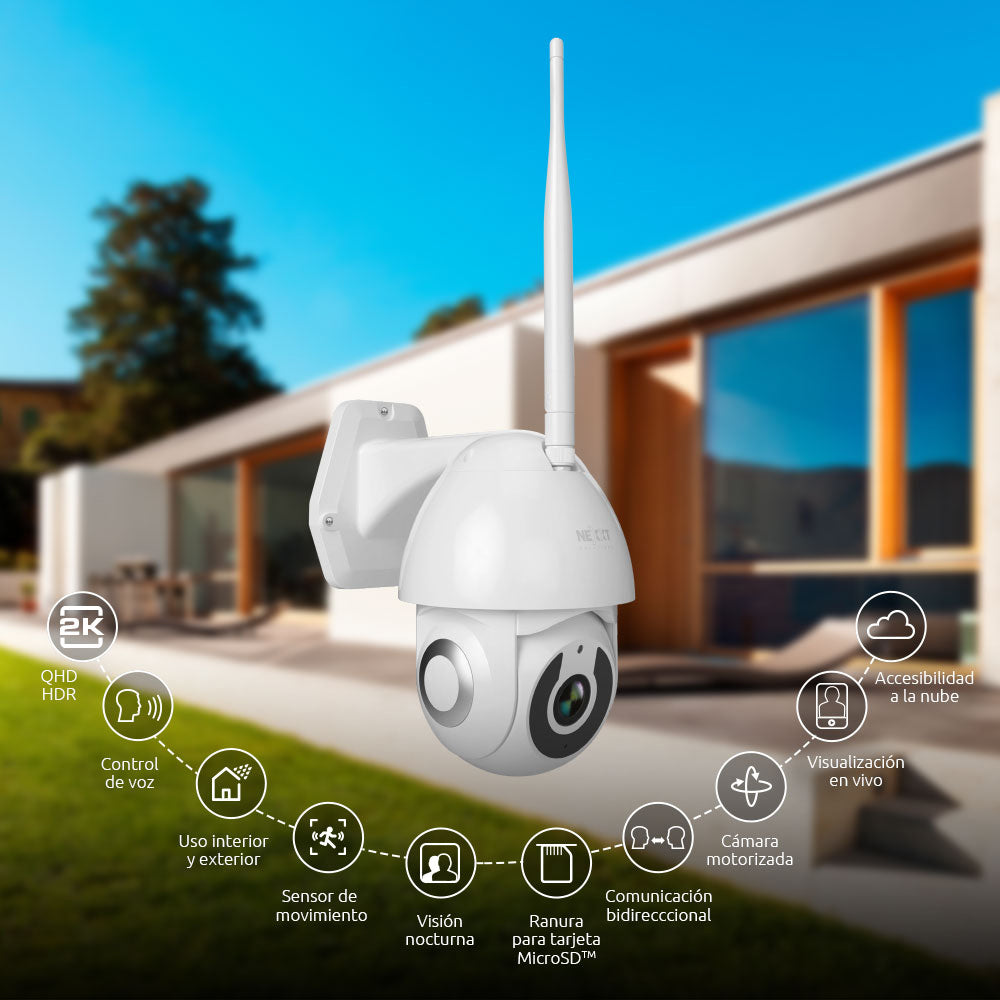 Cámara inteligente Nexxt Full HD motorizada - Exteriores