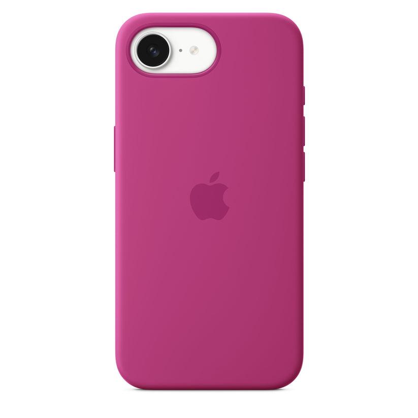 Funda de silicón para el iPhone 16e – Fucsia