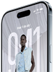 iPhone Air, parte frontal, parte lateral, diseño todo pantalla con pantalla bloqueada