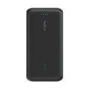 Batería Belkin portátil 20,000 mAh con cable integrado - Negro
