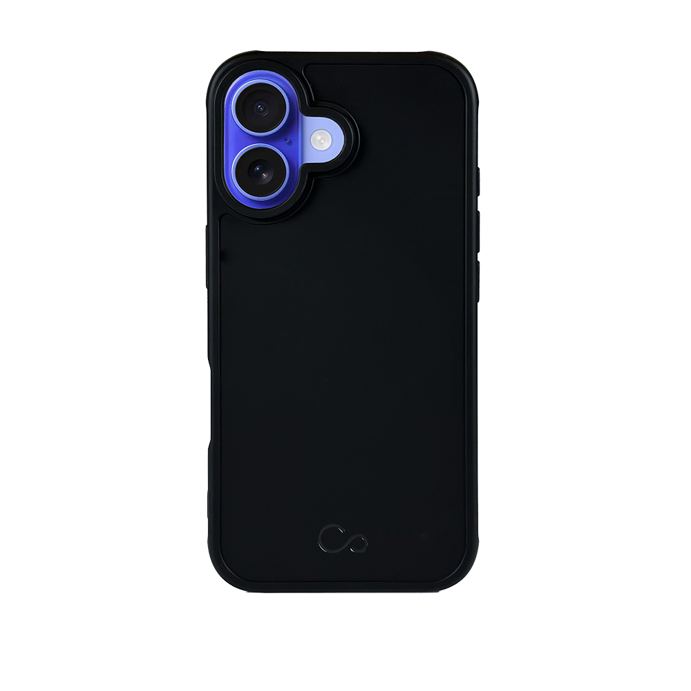 Estuche iCon silicón con magsafe para iPhone 16 Plus - Negro