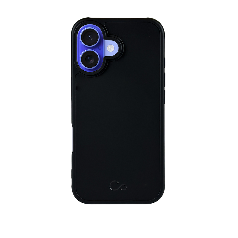Estuche iCon silicón con magsafe para iPhone 16 Plus - Negro