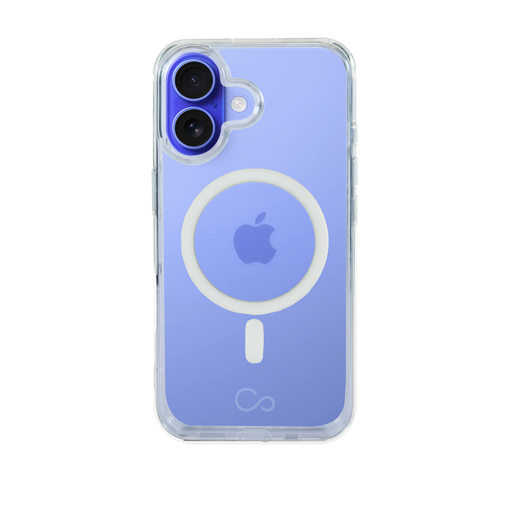 Estuche iCon clear/gray con magsafe para iPhone 16