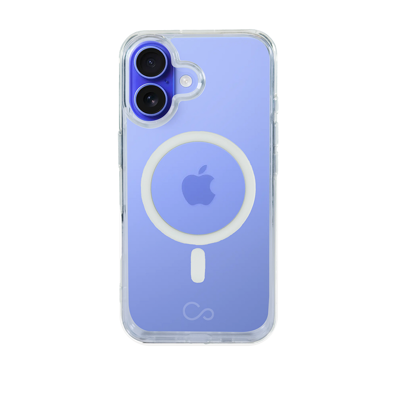 Estuche iCon clear/gray con magsafe para iPhone 16