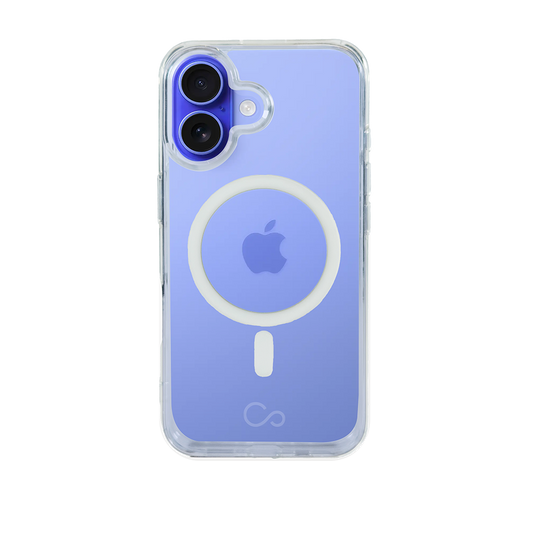 Estuche iCon clear/gray con magsafe para iPhone 16