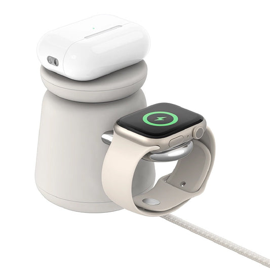 Base de carga Belkin Magsafe 2 en 1 - Beige