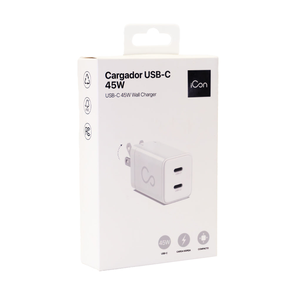 Cargador iCon Ultimate Power USB-C 45W