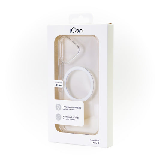 Estuche iCon con magsafe para iPhone 17 - Transparente