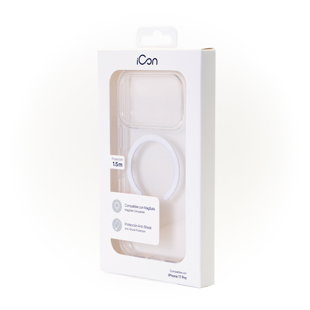 Estuche iCon con magsafe para iPhone 17 Pro - Transparente